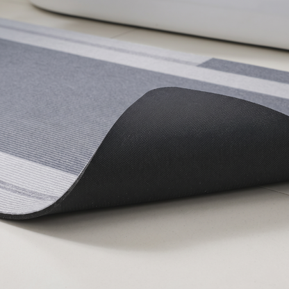 Low-Profile Bathroom Runner Mat with Rubber Backing