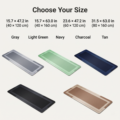 Low-Profile Bathroom Runner Mat with Rubber Backing