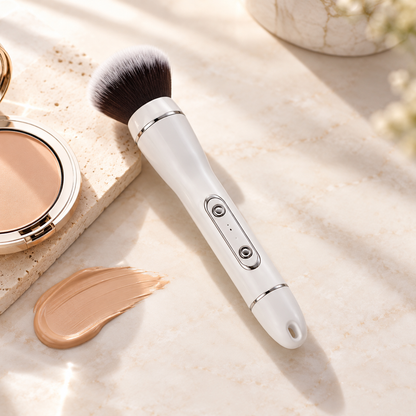 Two-Speed Rotating Electric Makeup Brush for Liquid, Cream & Powder