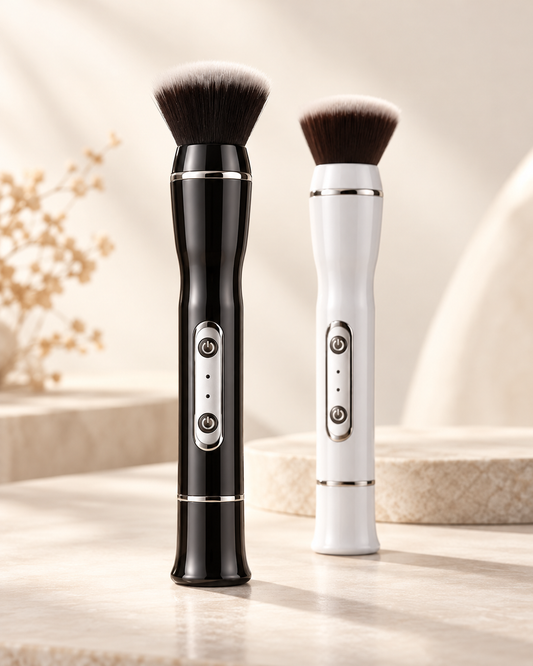 Two-Speed Rotating Electric Makeup Brush for Liquid, Cream & Powder