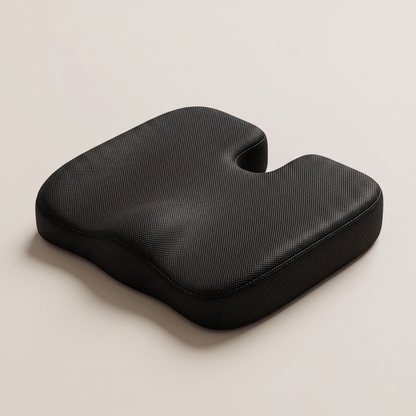 Contoured Memory Foam Seat Cushion with Breathable Mesh Cover