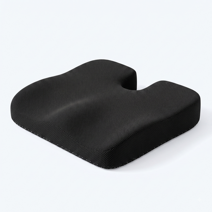 Contoured Memory Foam Seat Cushion with Breathable Mesh Cover