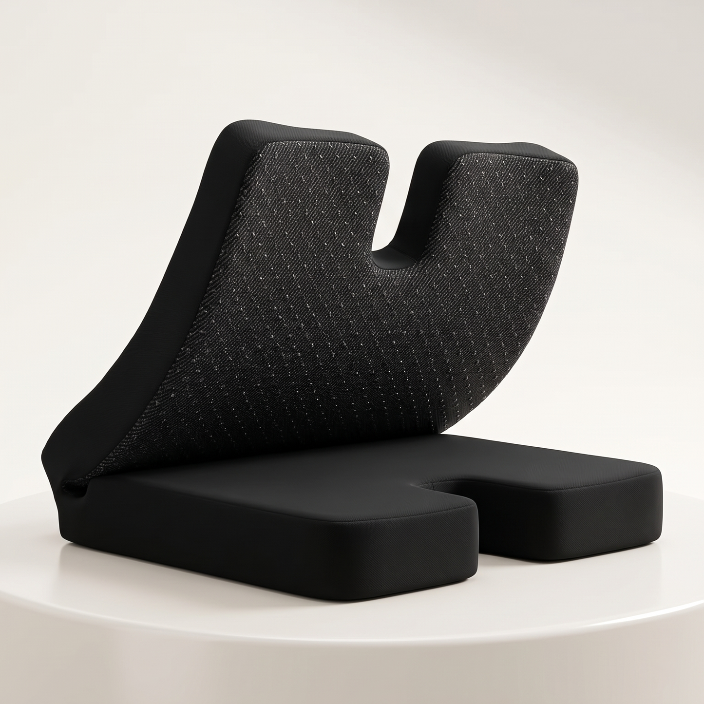 Contoured Memory Foam Seat Cushion with Breathable Mesh Cover