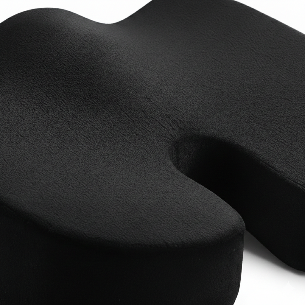 Portable travel cushion full view with ergonomic shape