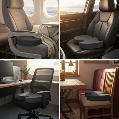 Travel Seat Cushion Memory Foam U-Shaped Pillow