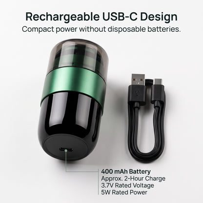 Mini Magnetic Mesh Electric Shaver with USB-C Charging