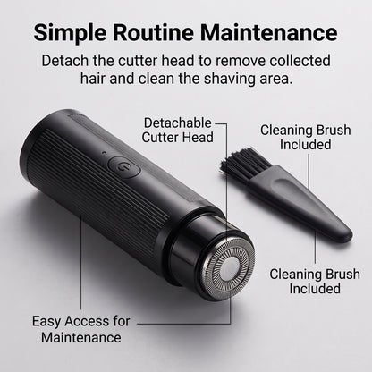 Mini Rotary Electric Shaver for Facial Hair & Travel Touch-Ups