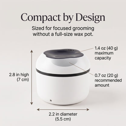 Mini Silicone Bowl Wax Warmer for Face, Nose & Ear Grooming