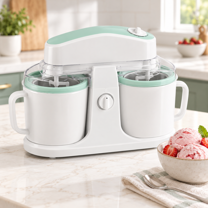 Dual-Cup Ice Cream & Frozen Dessert Maker