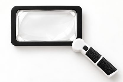 5X Large-View 48-LED Reading Magnifier with Adjustable Folding Handle