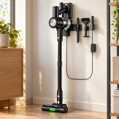 Self-Standing Cordless Vacuum Cleaner with LED Display (55kPa)