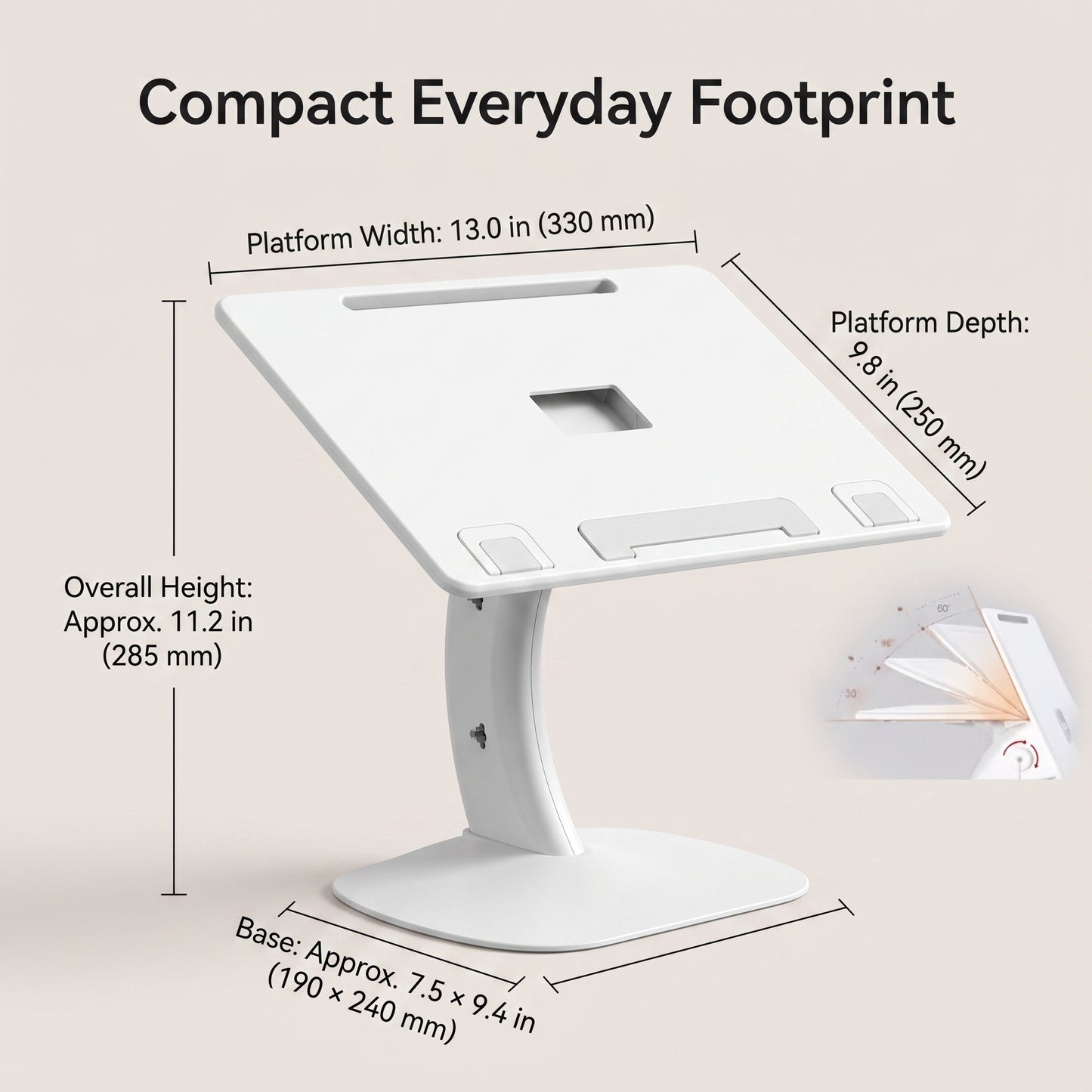 Multi-Angle Folding Laptop & Lap Desk Stand