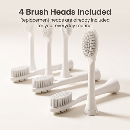 Multi-Mode Sonic Electric Toothbrush with 4 Brush Heads