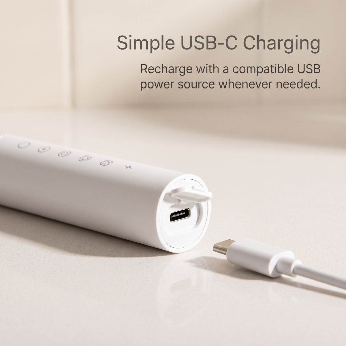 Multi-Mode Sonic Electric Toothbrush with 4 Brush Heads