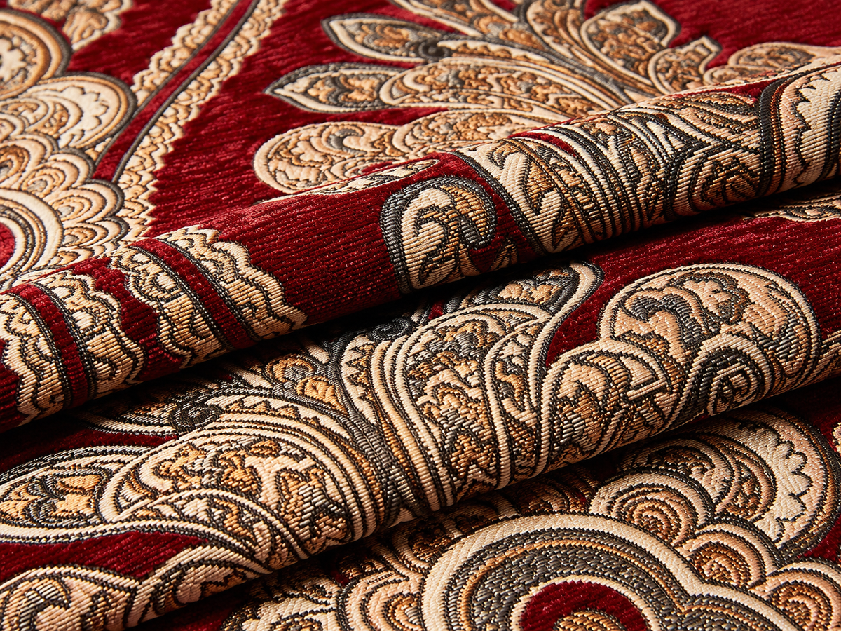 Jacquard Anti-Slip Sofa Protector with 18 cm Decorative Skirt