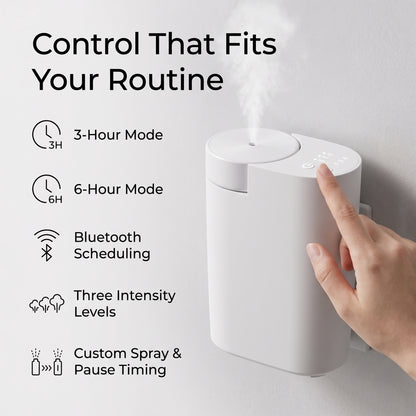 Plug-In Waterless Aroma Diffuser with Bluetooth Scent Control