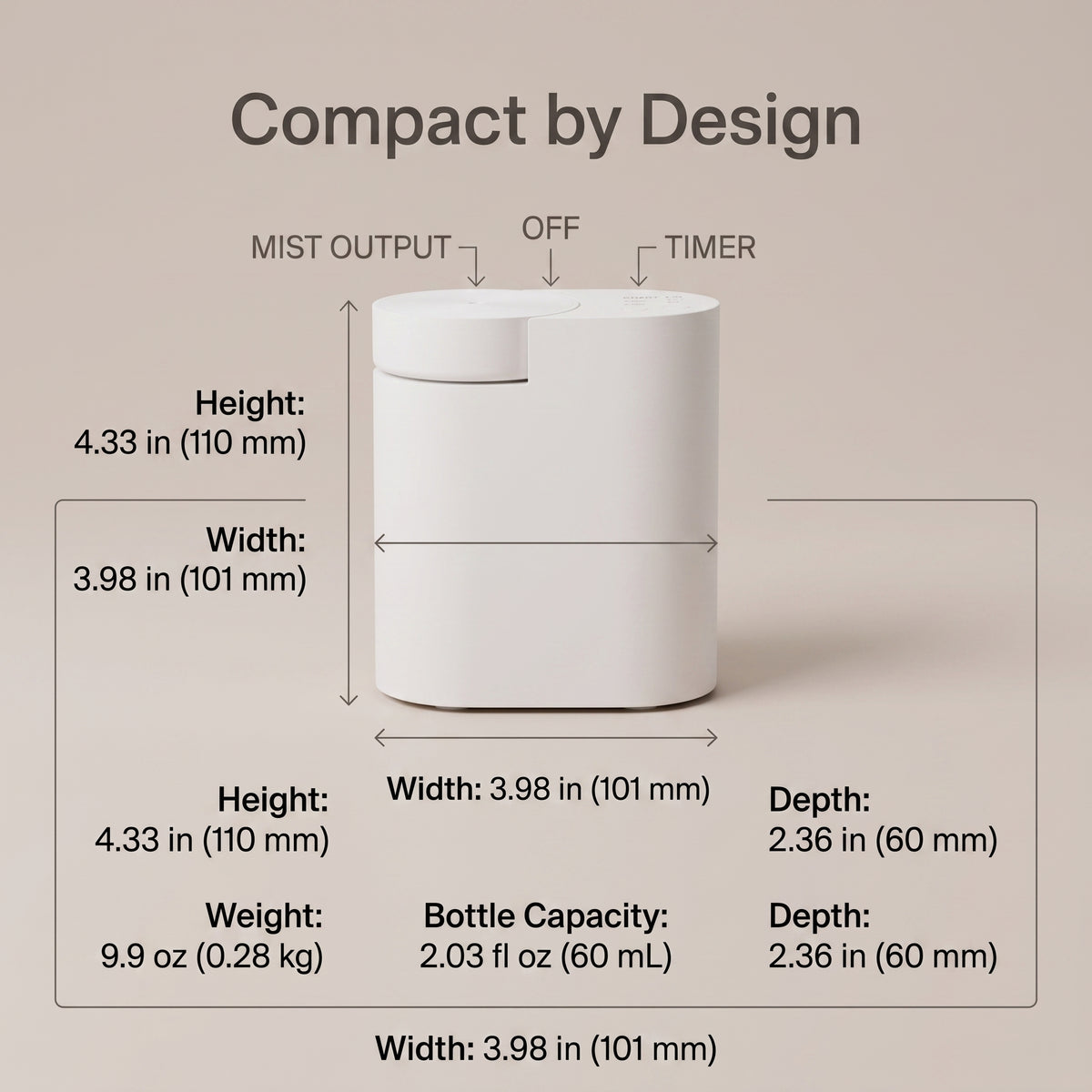 Plug-In Waterless Aroma Diffuser with Bluetooth Scent Control