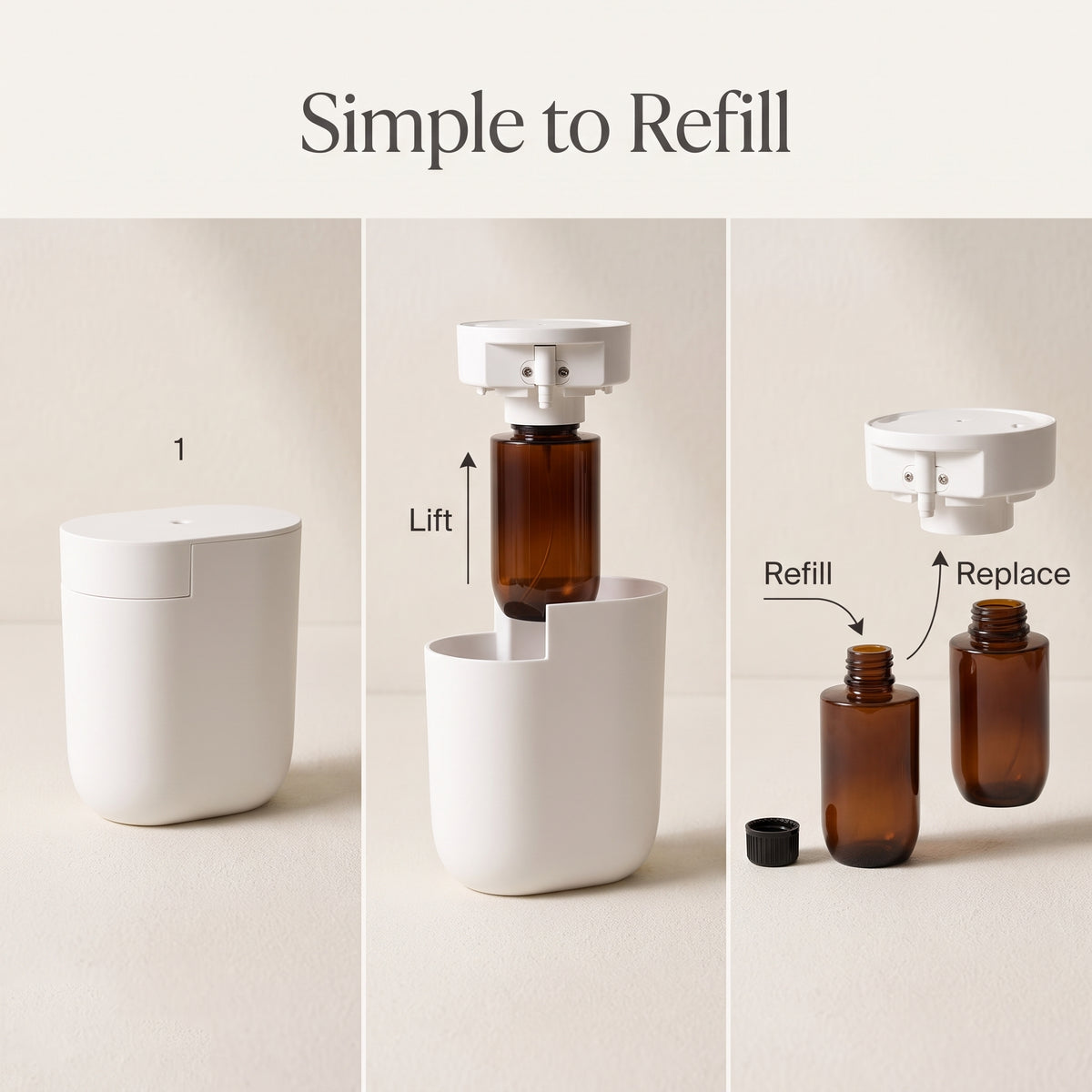 Plug-In Waterless Aroma Diffuser with Bluetooth Scent Control