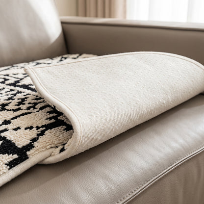 Plush 500 GSM Anti-Slip Sofa Cushion Cover