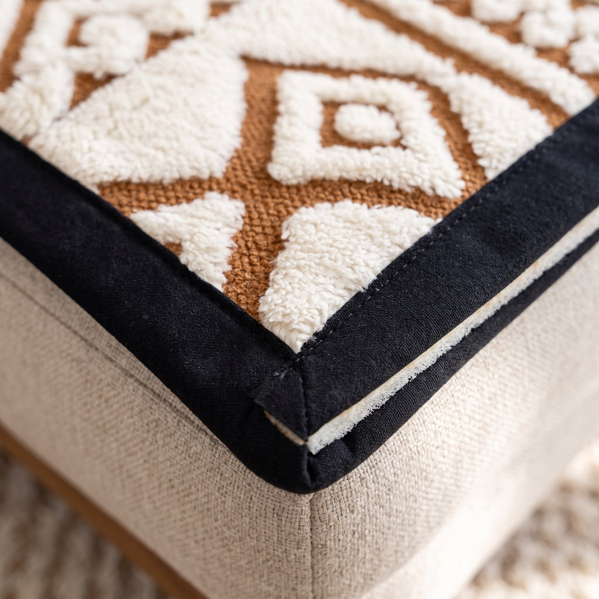 Plush 500 GSM Anti-Slip Sofa Cushion Cover