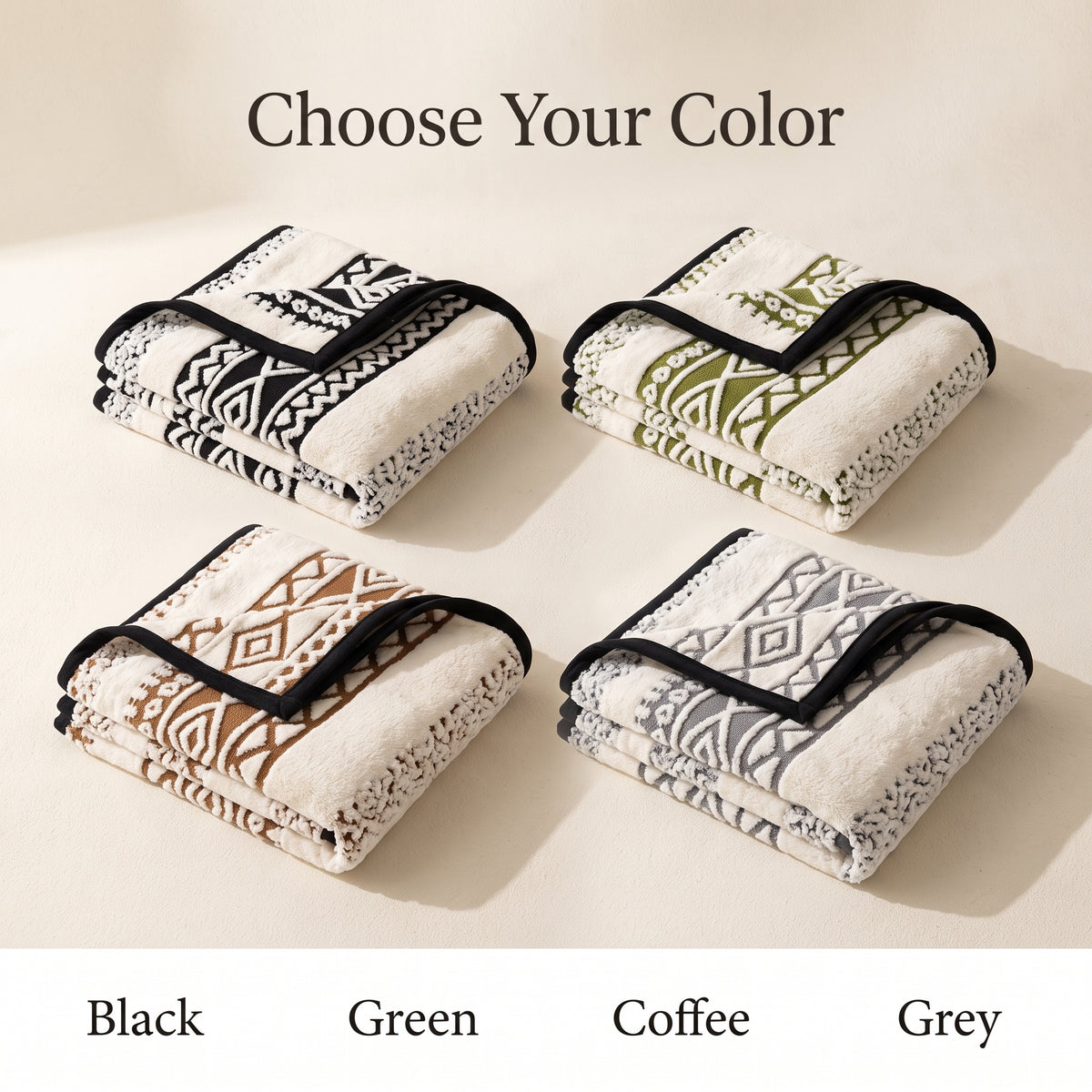 Plush 500 GSM Anti-Slip Sofa Cushion Cover