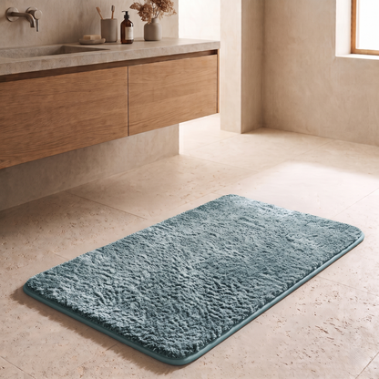 Plush Absorbent Non-Slip Bathroom Floor Mat