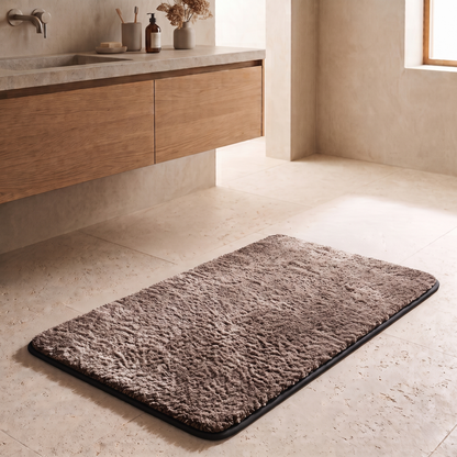 Plush Absorbent Non-Slip Bathroom Floor Mat
