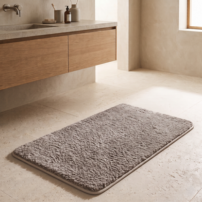 Plush Absorbent Non-Slip Bathroom Floor Mat