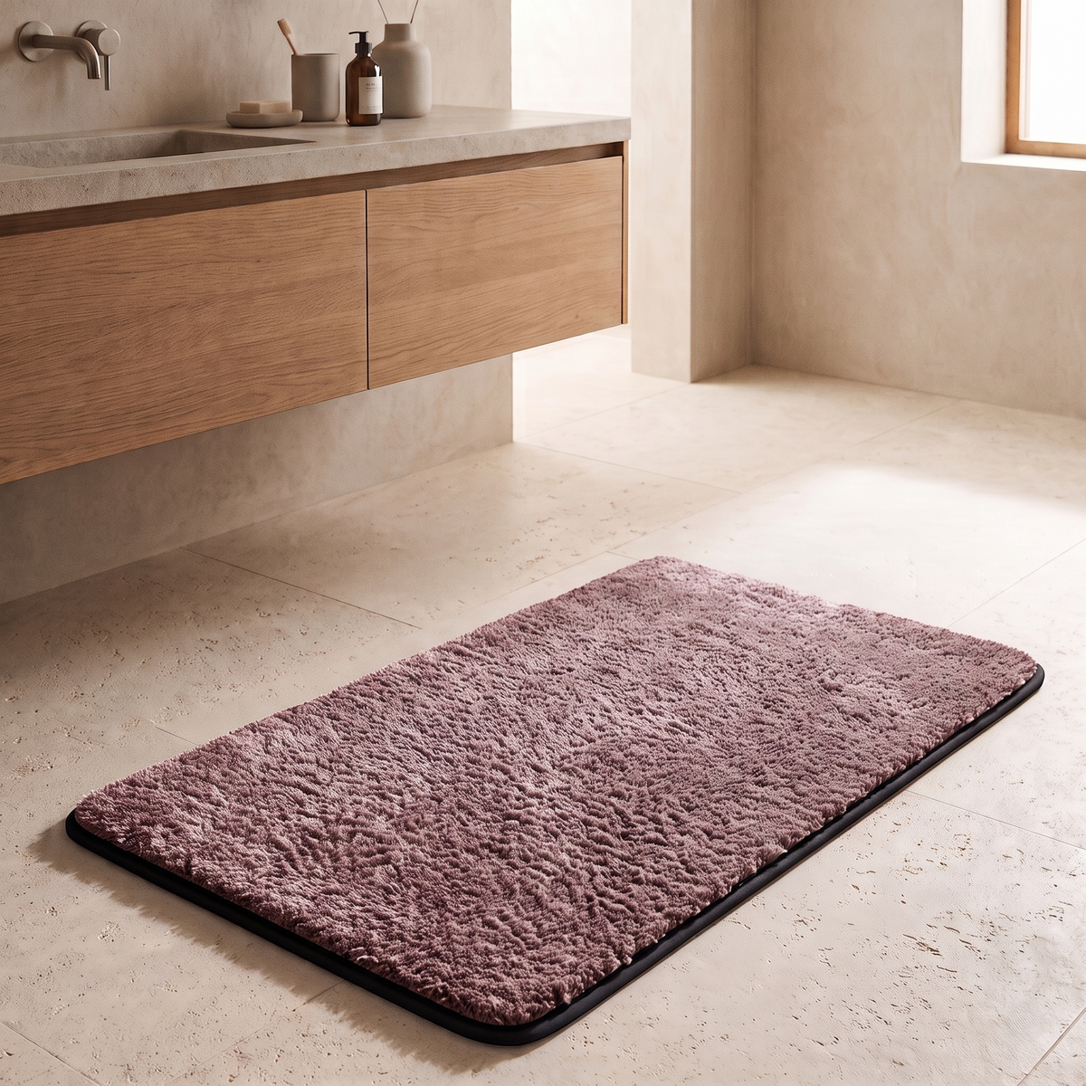 Plush Absorbent Non-Slip Bathroom Floor Mat