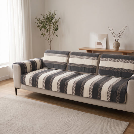 Plush Anti-Slip Sofa Cushion Mat for Seats & Backrests