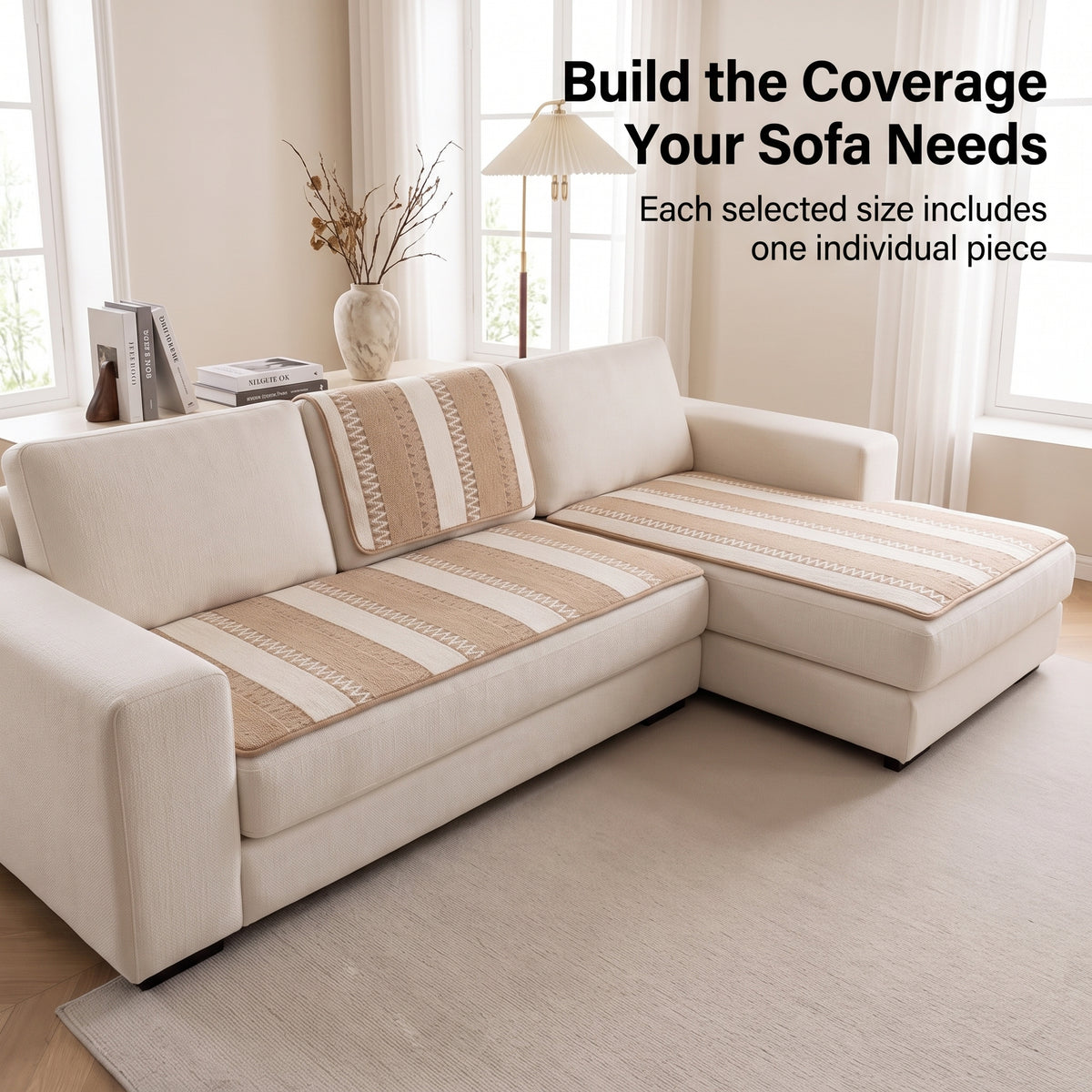 Plush Anti-Slip Sofa Cushion Mat for Seats & Backrests