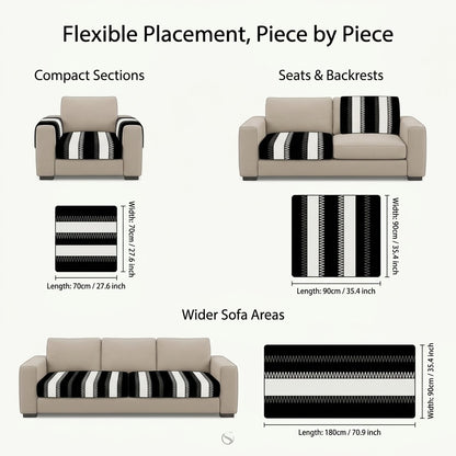 Plush Anti-Slip Sofa Cushion Mat for Seats & Backrests