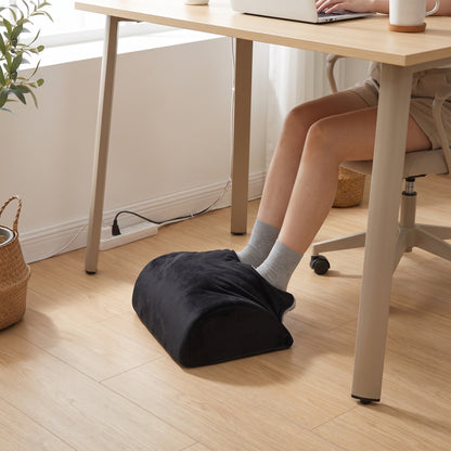 Plush Foot Pocket Footrest for Under-Desk & Lounge Comfort