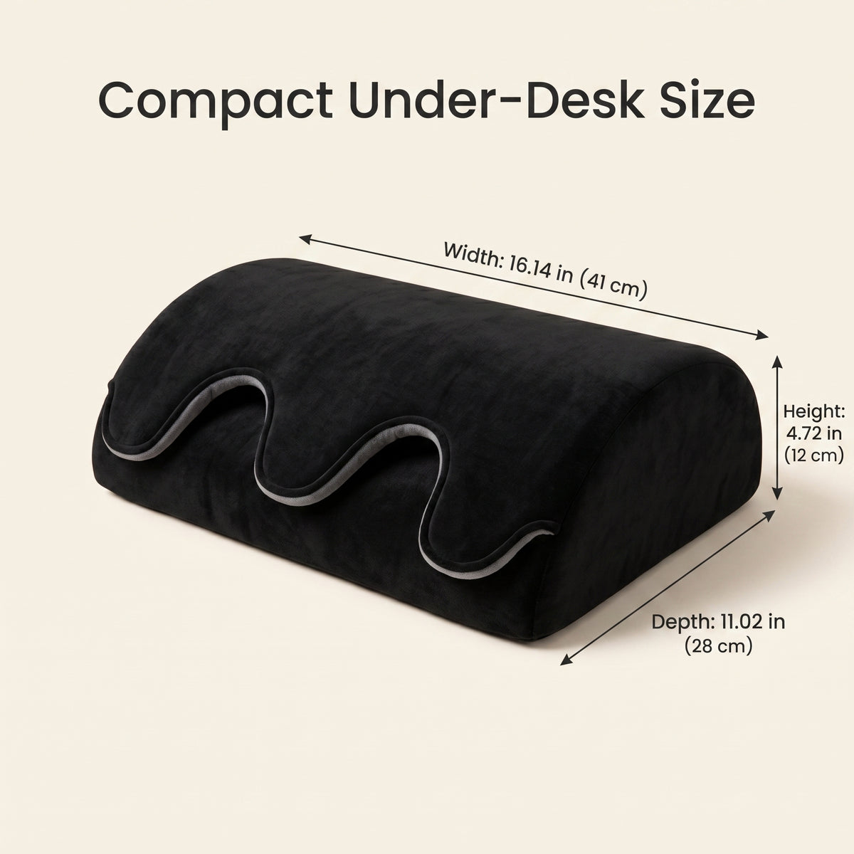 Plush Foot Pocket Footrest for Under-Desk & Lounge Comfort