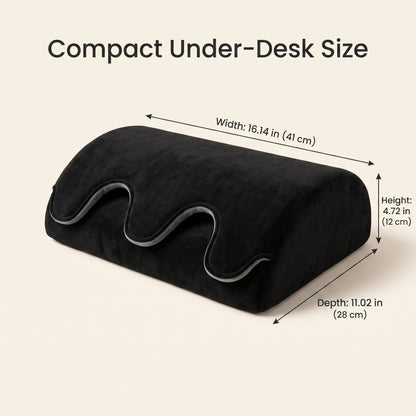 Plush Foot Pocket Footrest for Under-Desk & Lounge Comfort