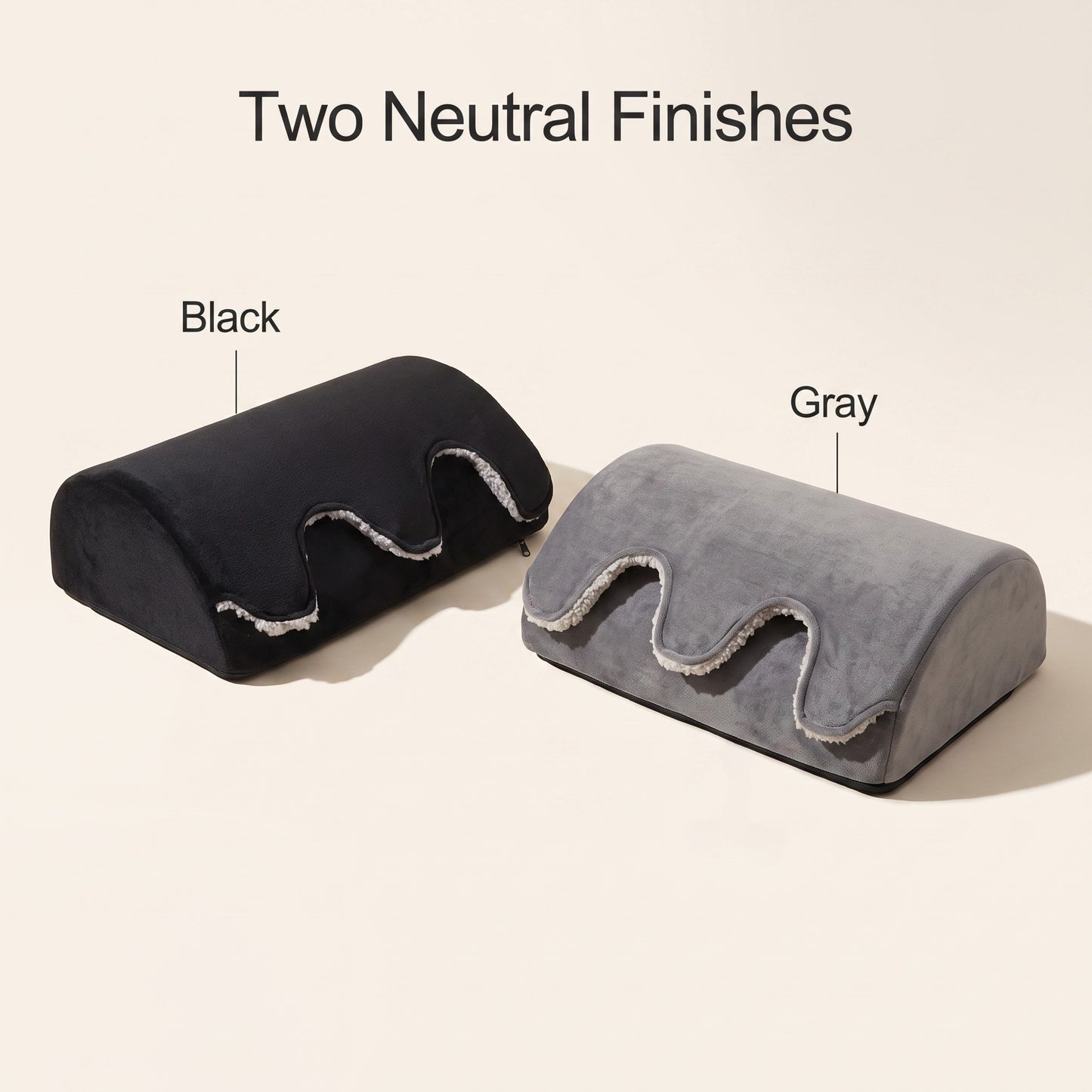 Plush Foot Pocket Footrest for Under-Desk & Lounge Comfort