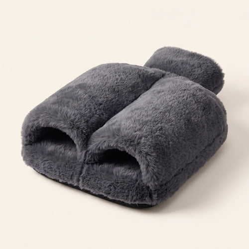 Plush Hot Water Foot Warmer with Removable Bottle Insert