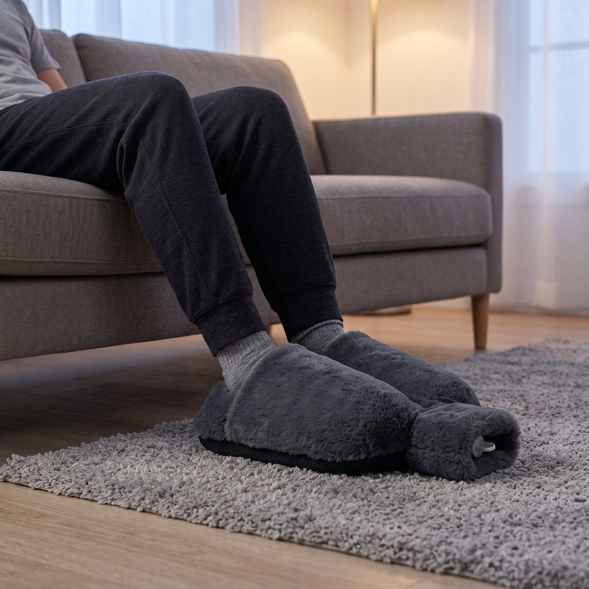 Plush Hot Water Foot Warmer with Removable Bottle Insert