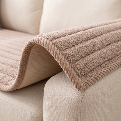 Plush Non-Slip Sofa Cover & Furniture Protector