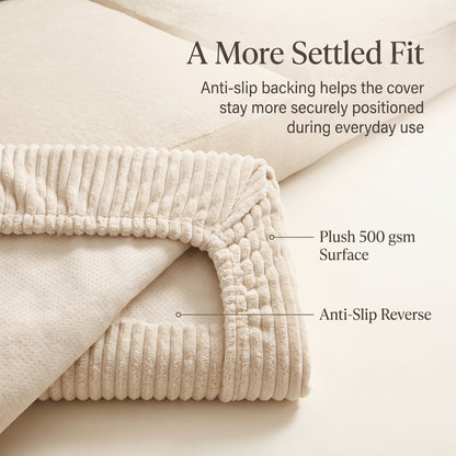 Plush Quilted Waterproof Non-Slip Modular Sofa Cover