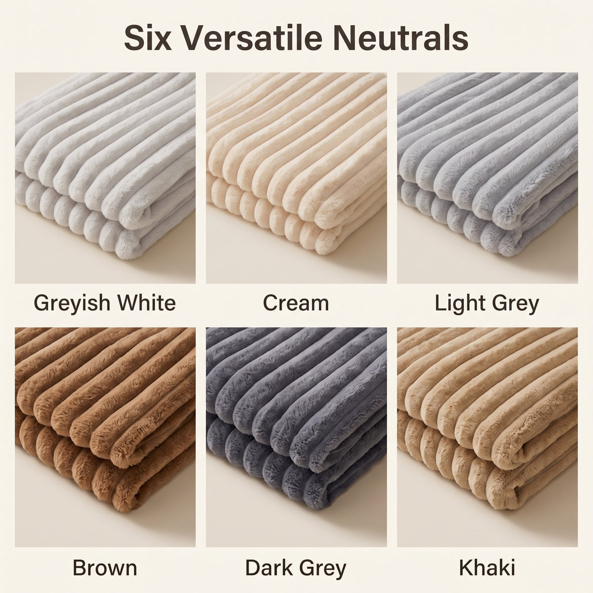 Plush Ribbed Non-Slip Sofa Cover