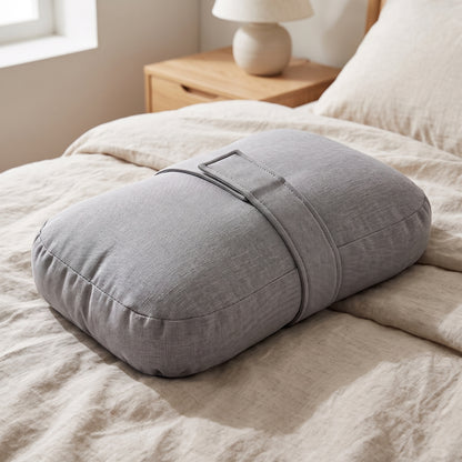 Plush Side Sleeper Knee Pillow with Securing Strap