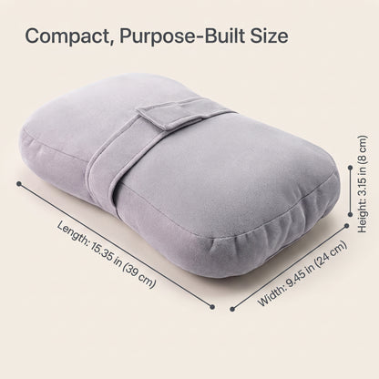 Plush Side Sleeper Knee Pillow with Securing Strap