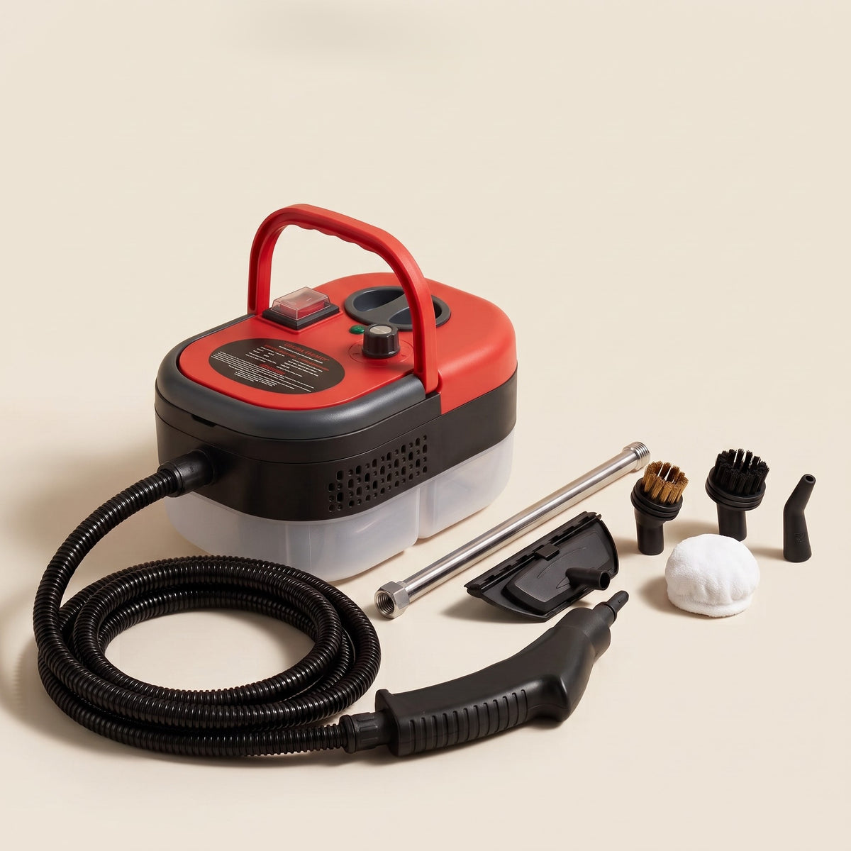 Portable High-Temperature Multi-Surface Steam Cleaner with Adjustable Steam Control