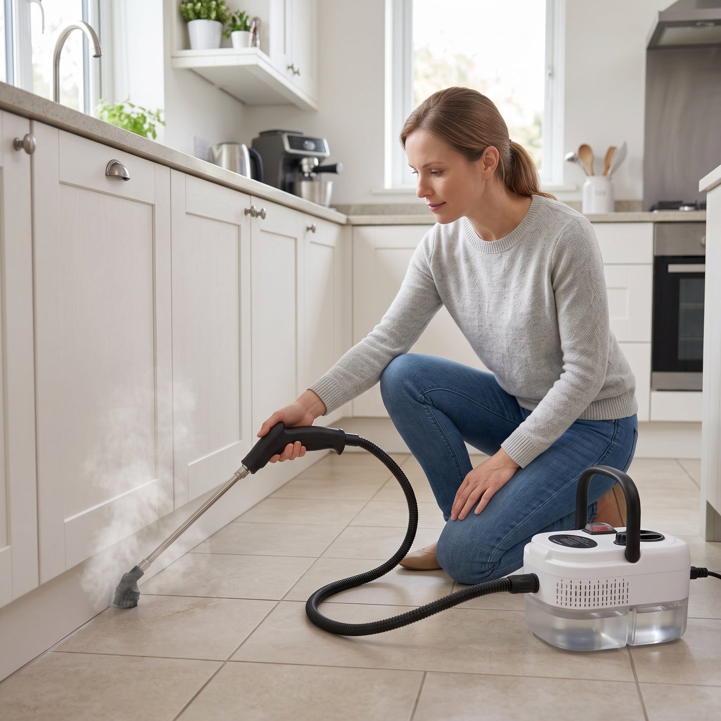 Portable High-Temperature Multi-Surface Steam Cleaner with Adjustable Steam Control