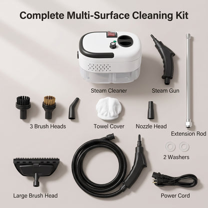 Portable High-Temperature Multi-Surface Steam Cleaner with Adjustable Steam Control