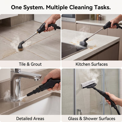 Portable High-Temperature Multi-Surface Steam Cleaner with Adjustable Steam Control