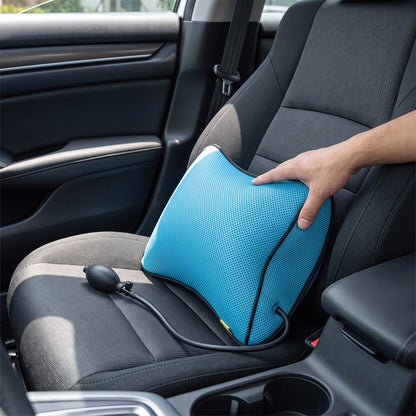Portable Inflatable Lumbar Support Cushion with Air Pump