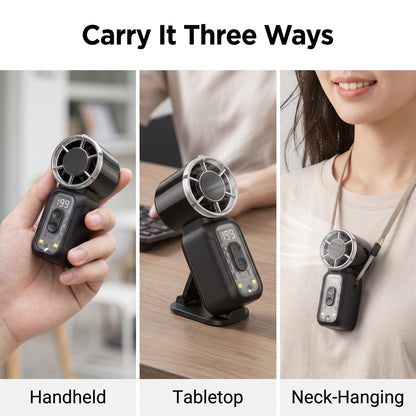 Portable Mini Rechargeable Handheld Fan with 1-199 Speed Control
