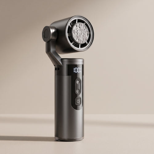 Portable Pivot-Head Cooling Fan with Semiconductor Cooling & Digital Display